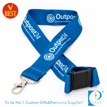 Custom Blue Double Side Wärme übertragen Sublimation Lanyard (LN-0129)